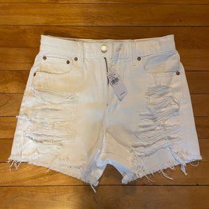 American Eagle Highest Rise 90s Boyfriend Short (Size 4 : White)